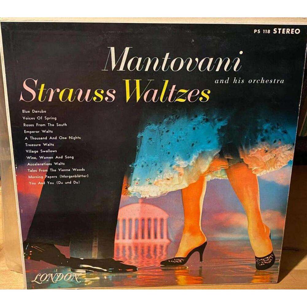 Strauss / Mantovani And His Orchestra – Strauss Waltzes 33RPM VG+ AB51